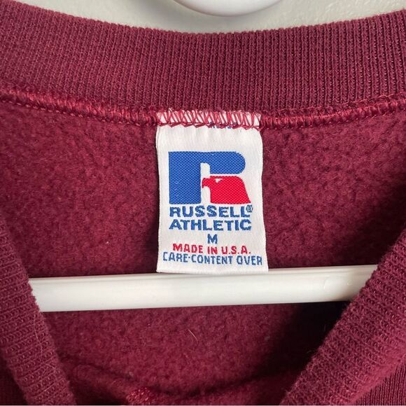 Vintage Russell Red Pullover Crewneck Sweatshirt Size Men's Medium - Picture 3 of 4